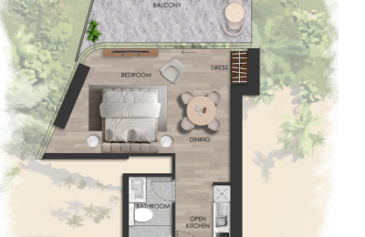 Type 1 Studio Apartment